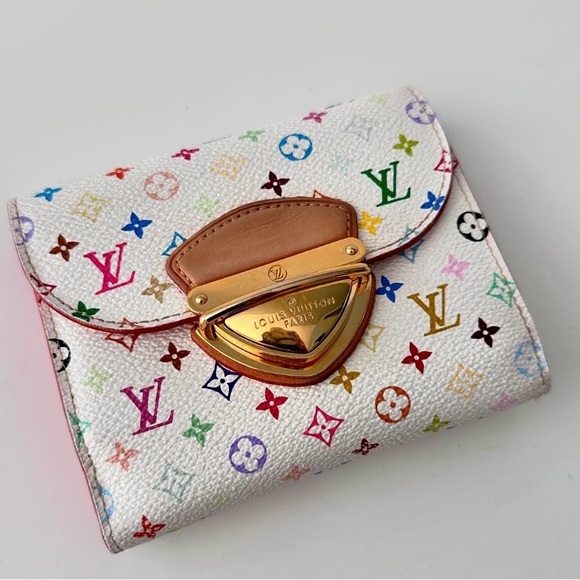 Louis Vuitton Handbags - Louis Vuitton Authentic Joey White Multicolour Wallet - Takashi Murakami